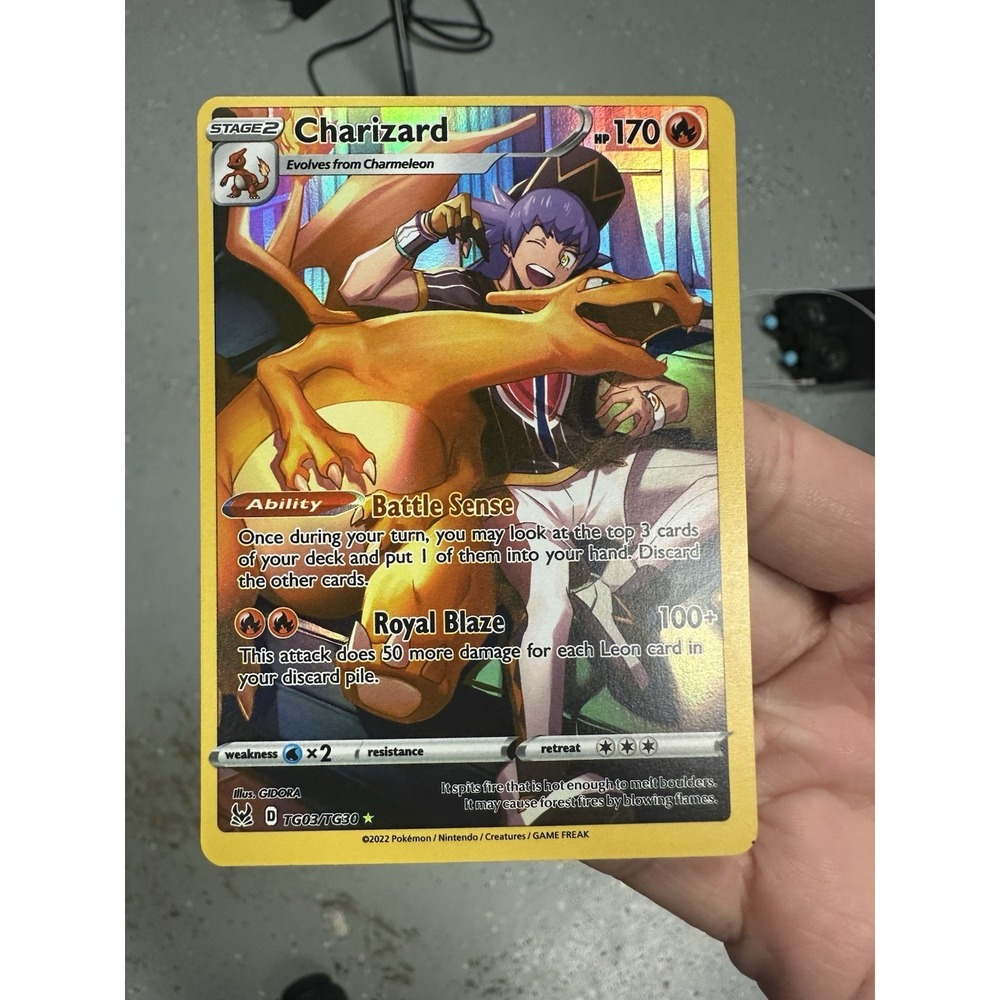 Charizard TG03/TG30 MISCUT ERROR ALIGNMENT DOT NEAR MINT!! NM UltraRare Holo - Picture 7 of 16